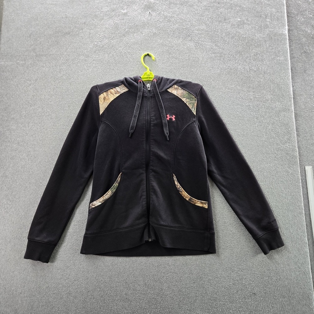 Under Armour Women Hoodie XL Black‎ Camouflage Charged Storm Allseasongear